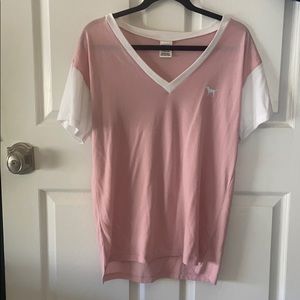 Pink Victoria’s Secret V-neck